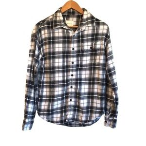 American eagle super soft unisex plaid flannel long sleeve button down shirt XS